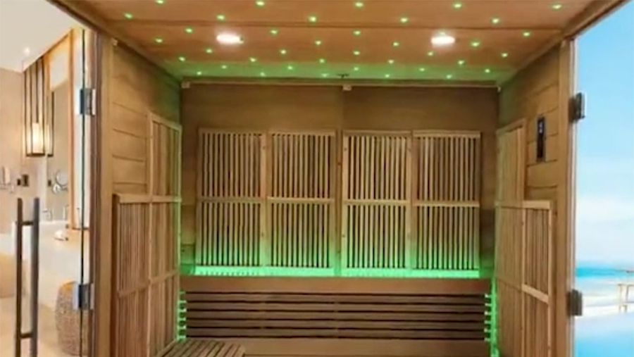 Spacious Sauna Room